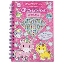 Mein Rätselbuch mit bunten Glitzersteinen. Einhörner / Two Windmills