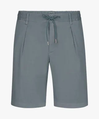 Profuomo - Graublaue Garment Dye Shorts grau blau - Gr. - 54