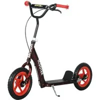 AIYAPLAY Scooter mit Bremse, Ständer, 2 Räder, 50 kg Belastbarkeit, 0 km/h, (Kinderroller, 1 tlg., Tretroller), für Kinder im Alter von 6-12 Jahren, Rot