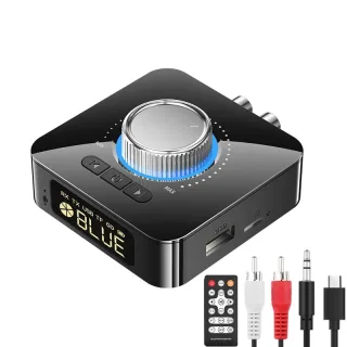 Bakeey M5 Digital Display bluetooth V5.0 Audio Transmitter Receiver Wireless 3.5mm Aux / 2RCA Audio Adapter / Support US