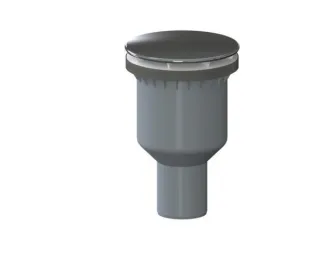 DALLMER Duschwannenablauf ORIO V senkrecht, Haube verchromt, DN 50, 160249 160249