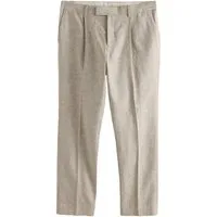 Next Anzughose Strukturierte Tailored Fit Anzughose aus Leinenmix (1-tlg)