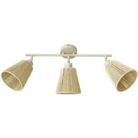 Lindby Deckenleuchten Anuva, Creme IP20, 3 x 10 W LED