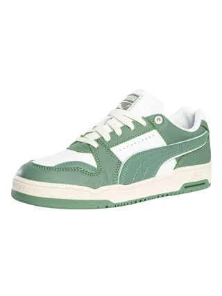 Puma Slipstream Lo Vintage Leder-Sneaker, Weiß