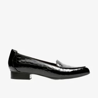 Keesha Luca Schwarz Lack/Krokodil Schuhe