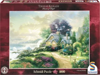 Schmidt Spiele 57443 - Thomas Kinkade Das Haus am Meer (1.000 Teile)