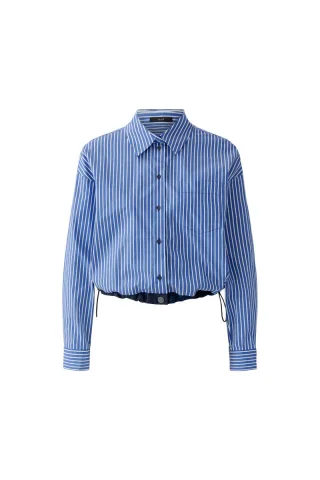 Oui - Gestreifte Bluse blau - Gr. - 34
