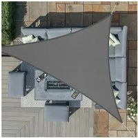 LuxusKollektion Sonnensegel Sonnensegel dreieckig wasserdicht UV Schutz 3.6x3.6x3.6 Anthrazit