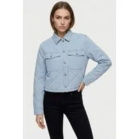 ONLY Kurzjacke ONLMIST WASHED QUILT JACKET CC OTW im Denim Look mit gesteppter Optik