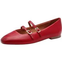 Tamaris TOUCH-IT, ANTIslide aus Leder kein Absatz Riemchenballerina TOUCH-IT