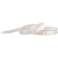 Creativery Satinband, Satinband 12mm x 25m Rolle Ivory / Elfenbein