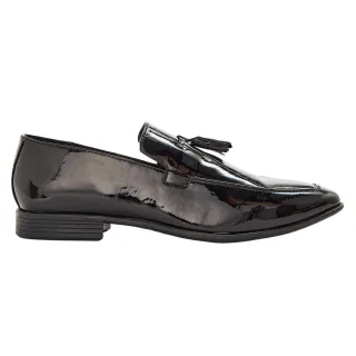 Lambretta - Halbschuhe für Herren, Leder, Quaste (Schwarz)