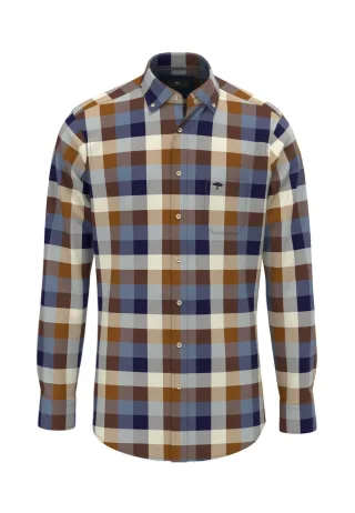 FYNCH-HATTON - Colorful Flannel Check, B.D., /1 hazel - Gr. - 3XL