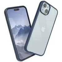EAZY CASE Handyhülle Bumper Case für Apple iPhone 15 Plus 6,7 Zoll, Handyhülle Dünn mit Kameraschutz Hybrid Handyhülle Rand Nacht Blau