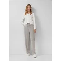 s.Oliver Chinos Hose Strukturierte Wide-Leg-Hose mit Tunnelzug