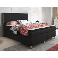 inter Boxspringbett King S Webstoff mit 7 Zonen Taschenfederkernmatratzen und Topper (180x200 cm, mit 7 Zonen Taschenfederkernmatratzen und Topper), Taschenfederkern-Komfort, gepolstertes Kopfteil, inklusive Matratzen
