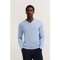 bugatti V-Ausschnitt-Pullover Basic Essential aus reine Baumwolle