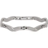 TITANIA Gliederarmband Titanarmband, mit Zirkonia