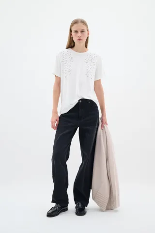 T-shirt Gerade Passform Whisper White