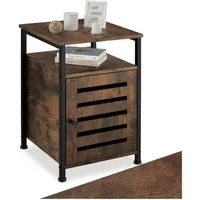 tectake Beistellschrank Cork (Komplettset, 1-St., inkl. Schlüssel) Industrial Style