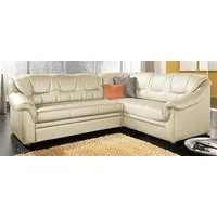 DOMO collection Ecksofa Montana, zeitlose Rückensteppung, bequeme Armlehnen, L-Form, wahlweise mit Bettfunktion