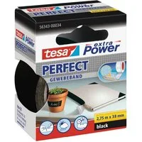 tesa Klebeband tesa® extra Power® Perfect 56343 Gewebeband schwarz 38mm x 2,75m