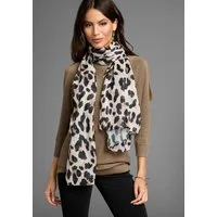 Laura Scott Modetuch, mit trendigem Leopard-Alloverdruck