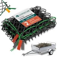 CargoVA® Anhängernetz Intelligentes Anhängernetz dehnbar – mit Gummiseil und Eckenmarkierung, Elastisch, UV-beständig, mit Eckenmarkierung, wetterfest