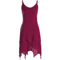 Vishes Zipfelkleid Sommerkleid Lagenlook Baumwolle Spaghettiträger Alternative Mode, Boho, Hippie, Ethno, Festival