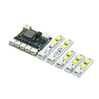 77RC 2nd Gen LED Navigation Light Module 3-6S 20W Programmable for RC Airplane Aircraft Models