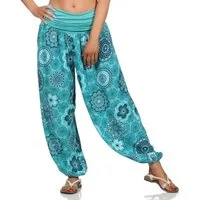 OriginalYou Haremshose Sommerhose Damen Boho Flatterhose leichte Yoga-Hose weites Bein luftige & leicht, hautfreundliches Material