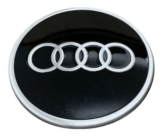 Original Audi Nabendeckel / Felgedeckel Nabenkappe in Schwarz Glanz universell passend