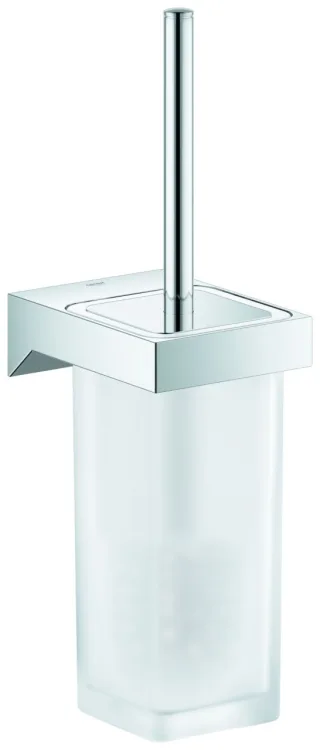Grohe WC-Bürstengarnitur Selection Cube 40857 Glas/Metall Wandmontage chrom, 40857000 40857000