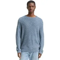 TOM TAILOR Denim Strickpullover mit Logo Stickerei