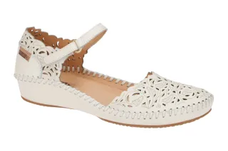 Pikolinos 655-0906 nata P. VALLARTA Damen Sandalette Wei? - Riemchen Sandalen
