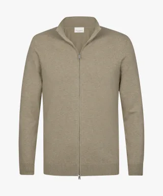 Profuomo - Beige Luxury Basic full zip beige - Gr. - L