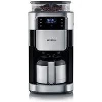 Severin Filterkaffeemaschine KA 4814 Filterkaffeemaschine mit Edelstahl-Mahlwerk und Thermokanne