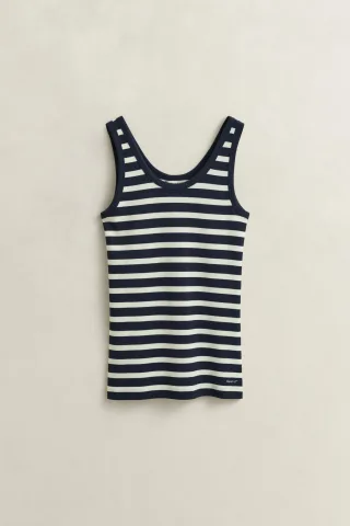 GANT - Gestreiftes Tanktop evening blue - Gr. - S