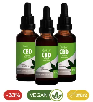 Angebot* 3 x 15% CBD Öl 10ml