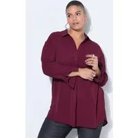 Studio Untold Hemdbluse Hemdbluse oversized Krepp Langarm