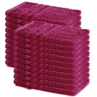 Lavea Waschhandschuh 20er Set Waschhandschuhe, 15 x 21 cm, Elena-Frottierserie, Waschlappen, (20-St), 500 g/m² Frottier, weich & saugstark, pflegeleicht