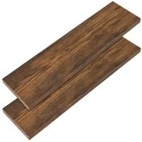 Casaria Wandregal, Dunkle Eiche Hängeregal mit Halterung 15kg Tragkraft Wohnzimmer 90cm