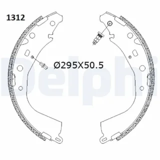 Delphi Bremsbacken hinten Toyota Hilux 8 2,4