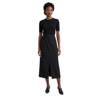 Vila - "Vivarone" Bleistiftrock für Damen, Midi (Schwarz)