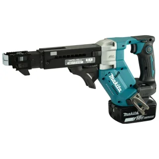 Makita Akku-Magazinschrauber 18V / 5,0 Ah, 2 Akkus + Ladegerät im MAKPAC DFR551RTJ