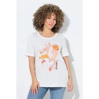 Ulla Popken T-Shirt T-Shirt Meeresmotiv Rundhals Halbarm Modalmix