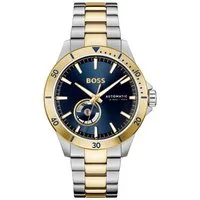 BOSS Automatikuhr TROPER AUTOMATIC 1514201, Armbanduhr, Herrenuhr, Mechanische Uhr, Edelstahlarmband, analog