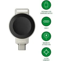 4smarts 4smarts Wireless Charger für Samsung Watch, schwar Induktions-Ladegerät
