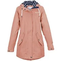 Regenliebe Regenjacke Friesennerz taillierter Regenmantel mit verstellbaren Kapuze