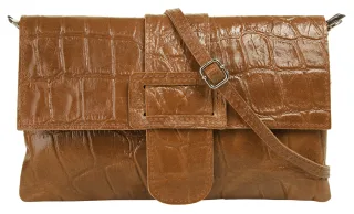Cluty Abendtasche echt Leder, Made in Italy